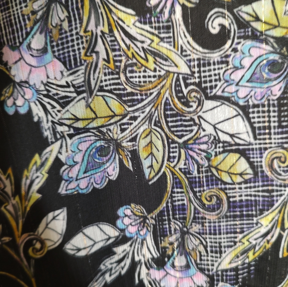 Torrid Black Floral Long Sleeve Dress - Picture 5 of 8